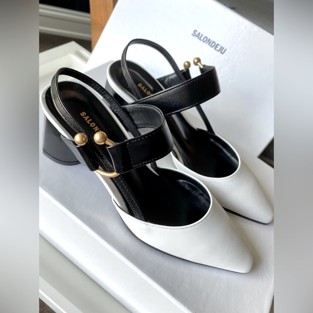 Salondeju Slingback Sandals Size 34-35 Brand New